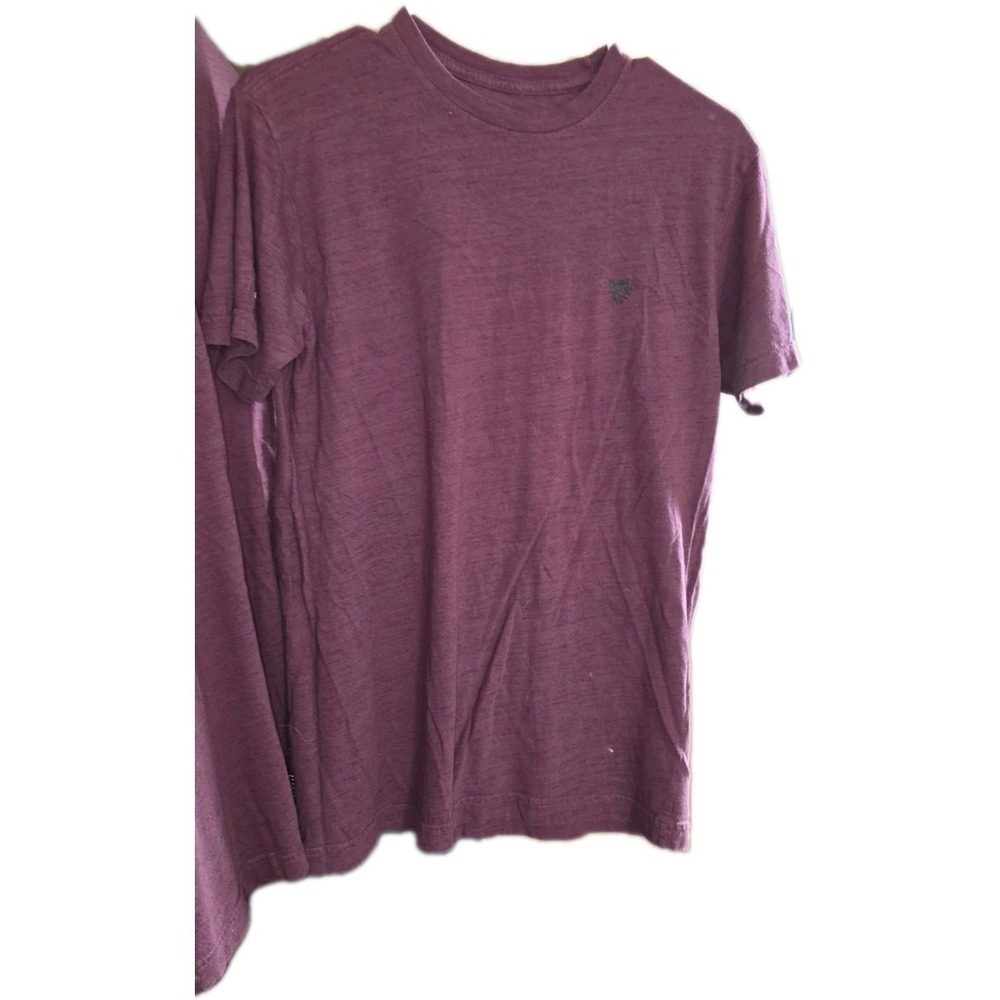 Veece Men's Burgundy Cotton T-shirt Size Small